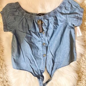 Denim top new with tag